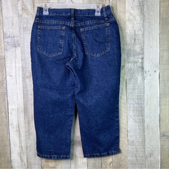 Blu Size 8 Medium Blue Denim Capri’s W/5 Pockets Vintage Y2K - Picture 2 of 10
